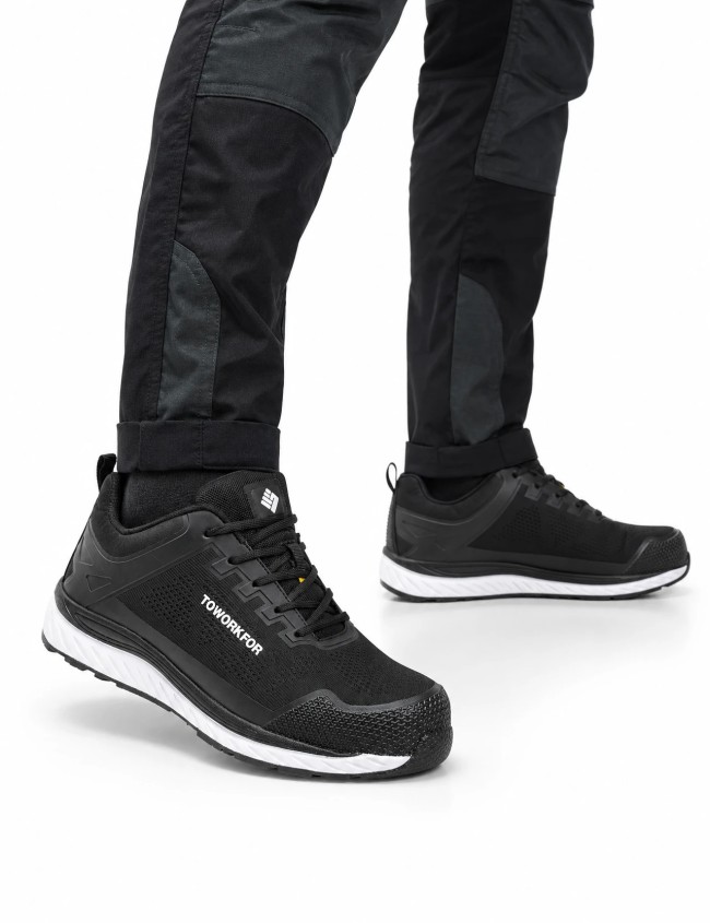 Toworkfor Super Set Black S1P Work Shoes